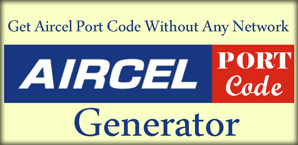 Generate Ekyc Aircel UPC Code Online To Port Out