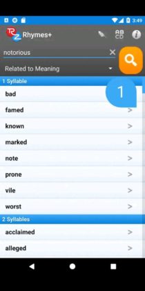 RhymeZone Free App to download